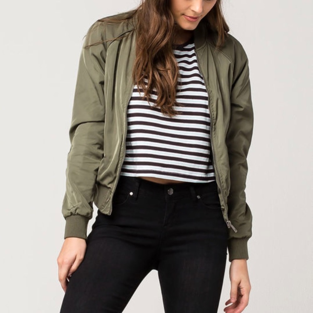 Green Bomber Jacket